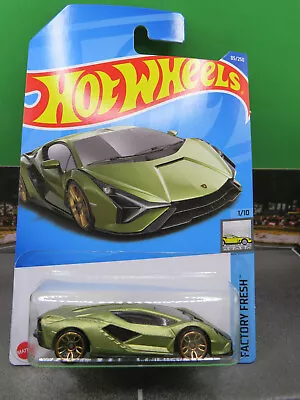 Buy Hot Wheels Lamborghini Sian FKP 37 Green Factory Fresh 1/10 85/250 • 5.99£