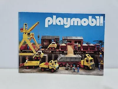 Buy Playmobil Medium Catalog 15x10 Year 1987 Guide Book Brochure Train Station Crane • 20.30£