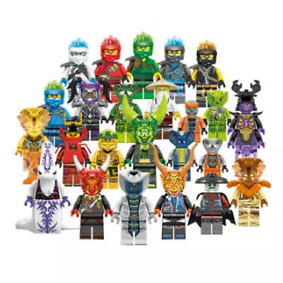 Buy Set Of 24 Pcs Ninjago Mini Figures Kai Jay Sensei Wu Master Building Blocks Toys • 11.61£