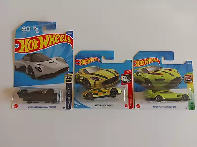 Buy Hot Wheels | Aston Martin Valhalla/Aston Martin One-77/Vantage Bundle | X3 Cars • 4.99£