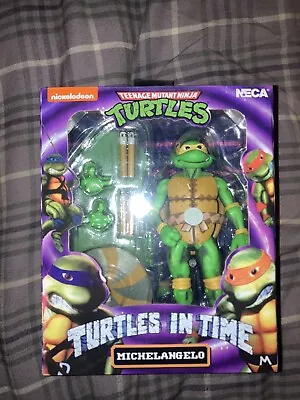 Buy Genuine NECA Teenage Mutant Turtles In Time Michelangelo TMNT Boxed Figure • 39.99£
