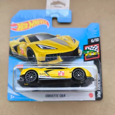 Buy Hot Wheels SHORT CARD 2021 HW RACE DAY CORVETTE C8.R YELLOW 6/10 • 8.39£