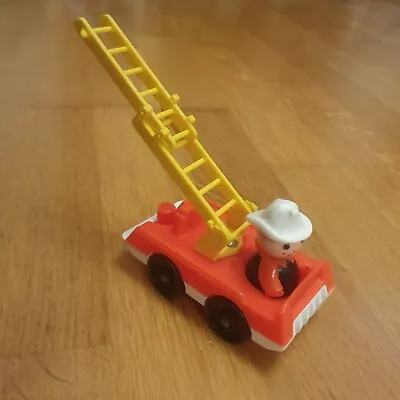 Buy Vintage 1970's Fisher Price Little People Fire Engine With Fireman Figure • 4.99£