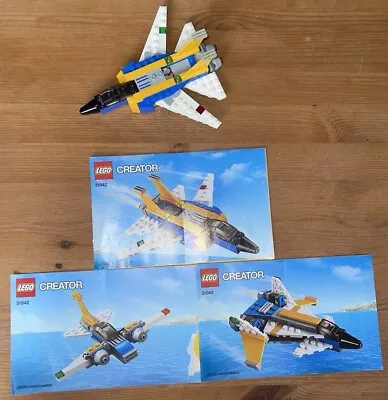 Buy LEGO Creator 31042 Super Soarer 3 In 1 Aeroplane 100% Complete With Instructions • 4£