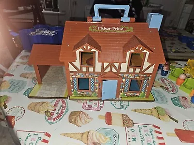 Buy Vintage Fisher Price Play Family Tudor House 952 Little People 1980 Used • 35£
