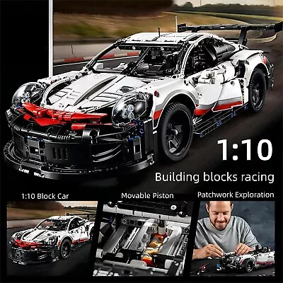 Buy Technical Porsche 911 RSR Building Block Car Technic Set Brand New Gift • 48.99£