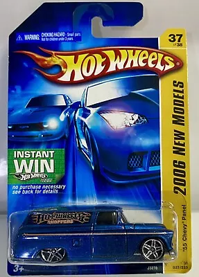 Buy 2006 1/64 HOT WHEELS First Editions’55 Chevy Panel Van Metal Metal Mint On Card • 9.99£