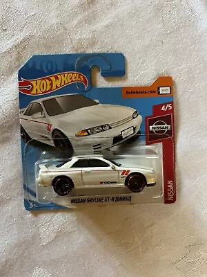 Buy 2019 Hot Wheels Nissan Skyline GT-R R32 Short Card 1/250 #4/5 White • 21.50£