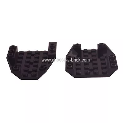 Buy 2 NEW LEGO Wedge 6 X 6 Triple Inverted Black • 1.91£