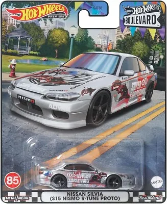 Buy Hot Wheels Premium Boulevard 85 - Nissan Silvia (S15 Nismo R-Tune Proto) • 8£