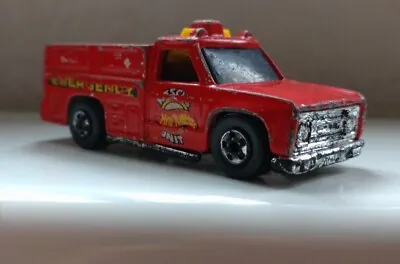 Buy Hot Wheels 1974 Emergency Rescue Unit Fire Engine • 1.50£