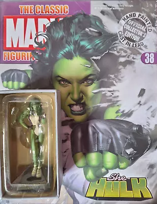 Buy Eaglemoss Classic Marvel Figurine Collection She-Hulk + Magazine • 4£