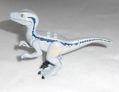 Buy LEGO Jurassic World Dinosaur Raptor Velociraptor With Dark Blue & Tan Markings • 12.99£