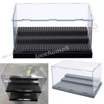 Buy 3 Steps Acrylic Display Case For Brick Minifigures Building Blocks Box Storage • 12.99£
