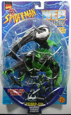 Buy Spiderman Web Slashers Black Sea Venom Toy Biz 1997 • 49.95£