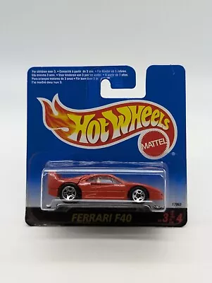 Buy Hot Wheels Red Ferrari F40 European Short Card • 200£