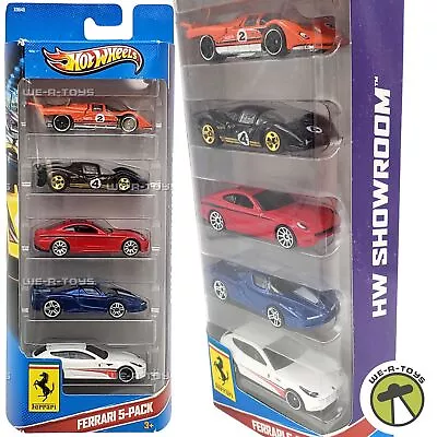 Buy Hot Wheels Ferrari 5-Pack Pack Showroom Set Of 5 Cars Mattel 2012 NRFP • 41.08£