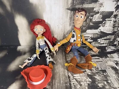 Buy Disney Toy Story Woody Pull String And Jessie Doll Bundle With Hat • 19£