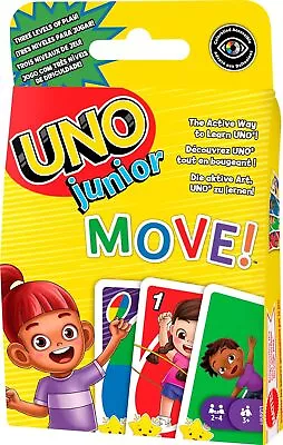 Buy Mattel Games UNO Junior Move Kids Card Game - The Active Way To Learn Uno • 7.49£