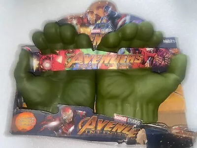 Buy Official Marvel Avengers Incredible Hulk Smash Fists Hands Gloves By Hasbro • 13£