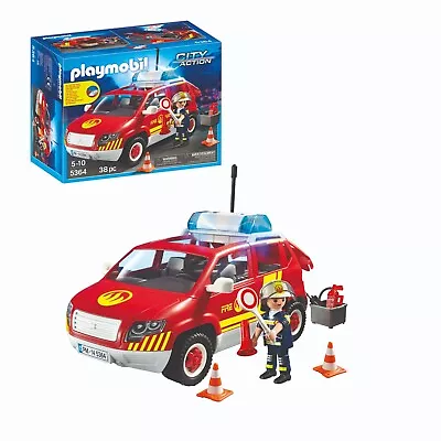 Buy Playmobil 5364 Fire Chief´s Car With Lights And Sound • 29.99£
