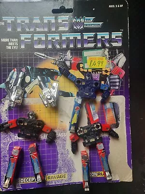 Buy Transformers G1 Vintage Original Rumble And Frenzy Cassette Japan • 10£