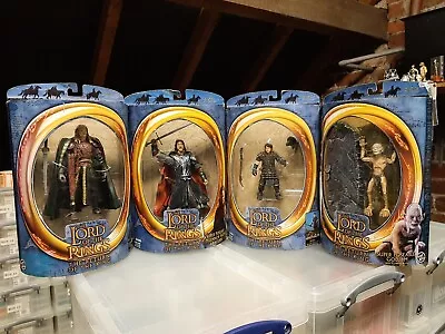 Buy 4 X Toy Biz The Lord Of The Rings ROTK Aragorn, Eomer, Frodo & Gollum T4 • 7.95£