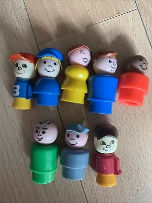Buy 8 Vintage Fisher Price Little People Collectable Childrens Figures • 14.89£