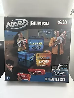 Buy Nerf Bundle Stackers Bunkr Go Battle Set Zone Cube  3 Cubes 46cm Inflatable 18  • 13.99£