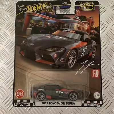 Buy Hot Wheels Premium Boulevard #96 2021 Toyota GR Supra  1:64 Mattel Diecast • 12£