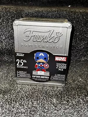 Buy Funko Pop! Classic Captain America Funko 25th Anniversary Exclusive NYCC 25000 • 33.99£