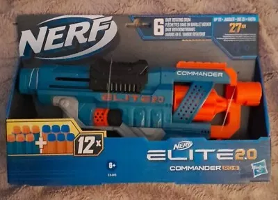 Buy NERF Elite 2.0 Commander RD-6 Blaster Gun • 11.90£