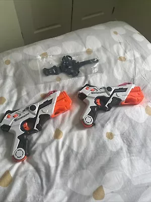 Buy ‼️Working NERF Laser Ops Pro Toy Guns - Alpha Point Lazer 2 Player Gun Set‼️ • 10£