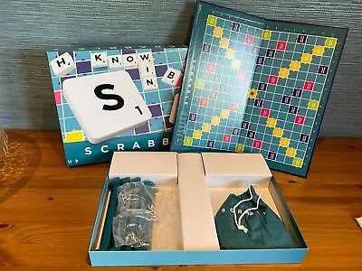 Buy Mattel Scrabble Set (Classic Board Game) Lovely Condition • 10.99£