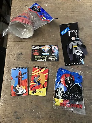 Buy Batman The Animated Series Bundal Note Books Zipper Hats Kenner Book Balloons • 30£