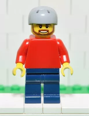 Buy LEGO Town Men's Pln175 Red Torso Brown Beard Sports Helmet Set 31025 Year 2014 • 3.24£