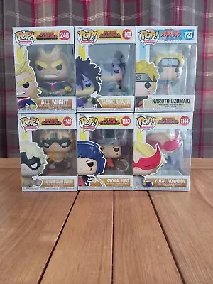 Buy Funko Pop Anime Bundle - Mha(248/1005/1142/1143/1144) And Naruto(727) • 38£