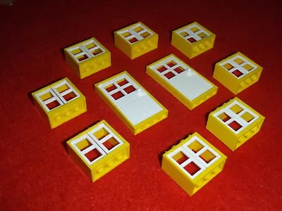 Buy Lego, Doors & Windows, Yellow & White. Joblot. • 5.99£