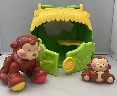Buy Fisher Price Amazing Animals Clicky Mommy And Baby Monkey With Sounds • 15£