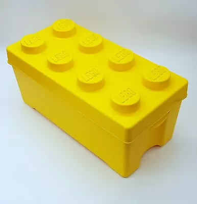 Buy Large Lego Storage Box Yellow Lego Classic Plastic Tub 8 Stud • 15£