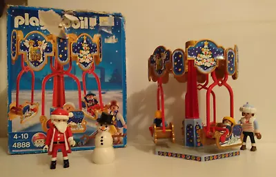 Buy Playmobil 4888  Carousel And Figures Father Christmas And Snowman • 14.99£