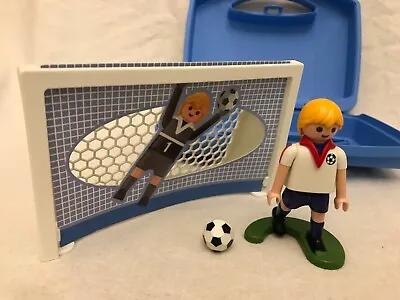 Playmobil Soccer Shootout Carry Case 5654 Fútbol Joueur Soccer Football  Fußball 