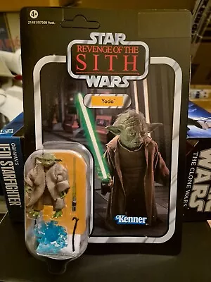 Buy Star Wars Kenner Hasbro VC20 Revenge Of The Sith Yoda Carded UNPUNCHED • 119.99£