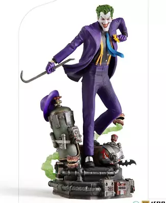 Buy Dc Batman Comics The Joker 1/10 Deluxe Art Scale Statue Iron Studios Sideshow • 220.57£