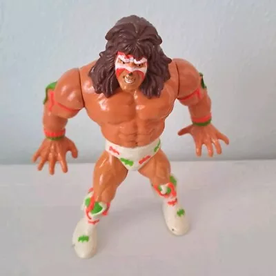 Buy Vintage 1991 WWF Action Figure The Ultimate Warrior Hasbro Titan Sports Loose • 14.99£