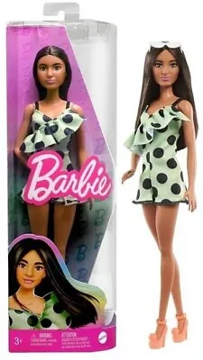 Buy BARBIE FASHIONISTAS DOLL Green Dress Play Doll Children's Doll • 14.33£
