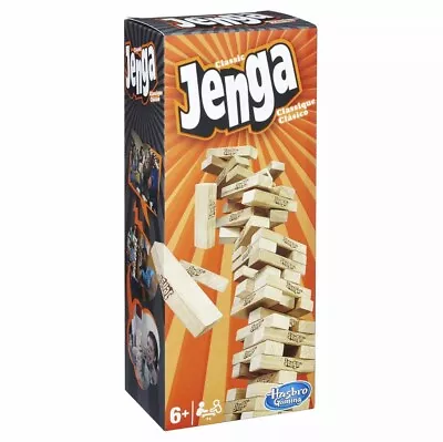Buy Classic JENGA Board Game By Hasbro Gaming  Family Game • Fast & Free Shipping • • 19.99£