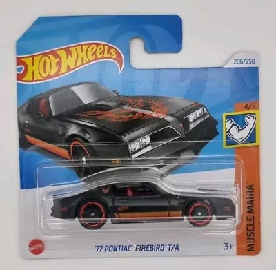 Buy Hot Wheels '77 Pontiac Firebird T/A 206/250 Muscle Mania 4/5 2024 Black HTC60 • 4.49£