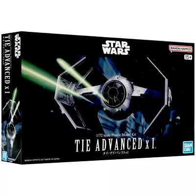 Buy Bandai 1/72 Star Wars Darth Vader's TIE Advanced X 1 Model Kit • 49.99£