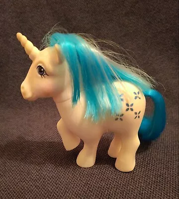 Buy Vintage, My Little Pony, G1,  Majesty  Generation 1 White Unicorn Blue Hair 1983 • 0.99£